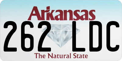 AR license plate 262LDC