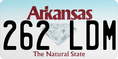AR license plate 262LDM