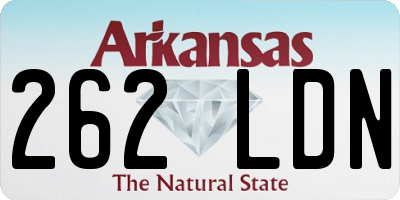 AR license plate 262LDN