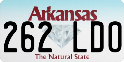 AR license plate 262LDO