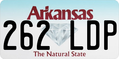 AR license plate 262LDP