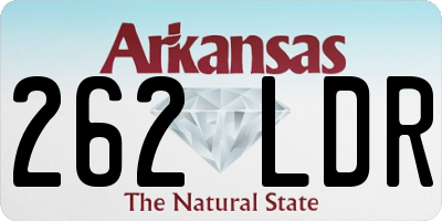 AR license plate 262LDR