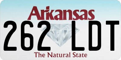 AR license plate 262LDT