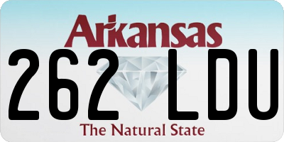 AR license plate 262LDU