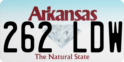AR license plate 262LDW
