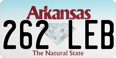 AR license plate 262LEB