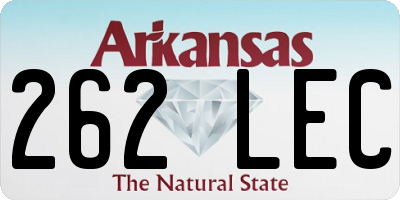 AR license plate 262LEC
