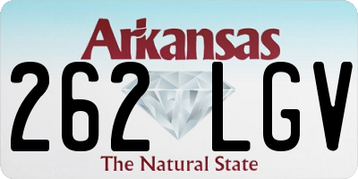 AR license plate 262LGV