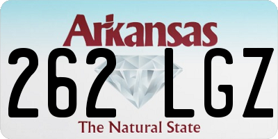 AR license plate 262LGZ