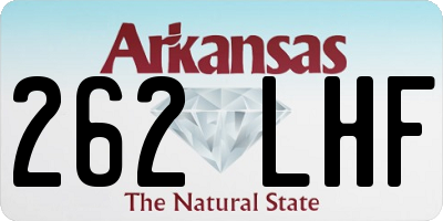 AR license plate 262LHF