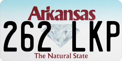 AR license plate 262LKP