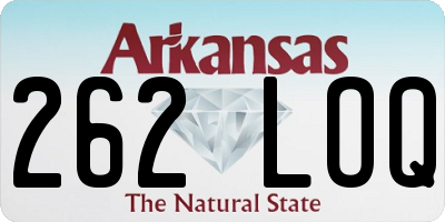 AR license plate 262LOQ