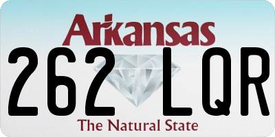 AR license plate 262LQR