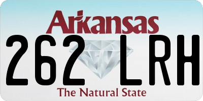 AR license plate 262LRH