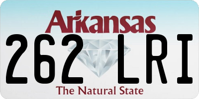 AR license plate 262LRI