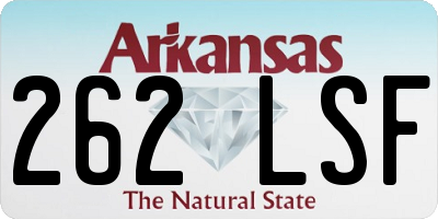 AR license plate 262LSF