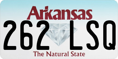 AR license plate 262LSQ