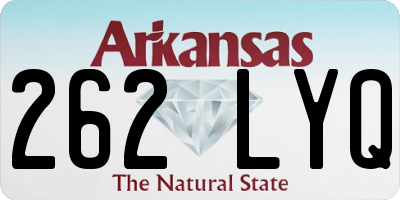 AR license plate 262LYQ