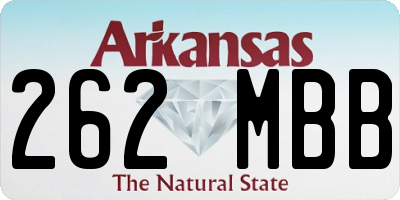 AR license plate 262MBB