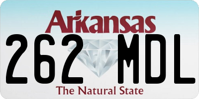 AR license plate 262MDL