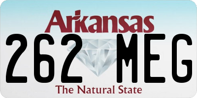 AR license plate 262MEG