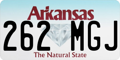 AR license plate 262MGJ