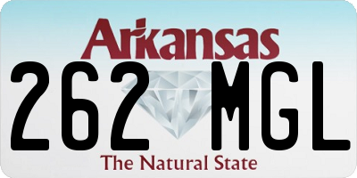 AR license plate 262MGL