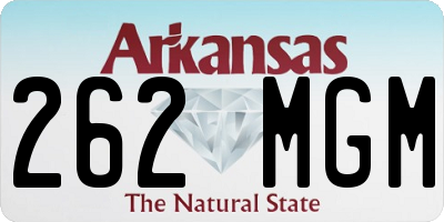 AR license plate 262MGM