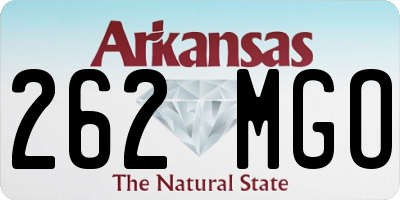 AR license plate 262MGO