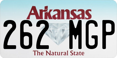 AR license plate 262MGP