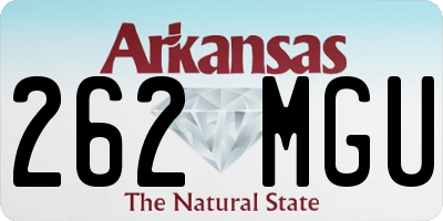AR license plate 262MGU