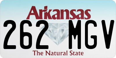 AR license plate 262MGV