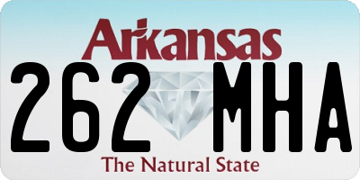 AR license plate 262MHA