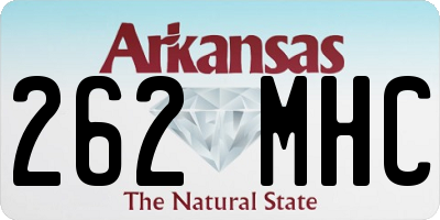 AR license plate 262MHC