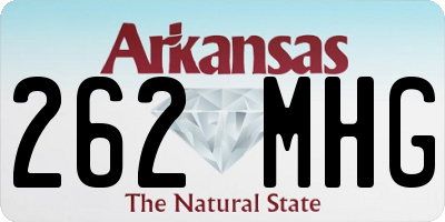 AR license plate 262MHG
