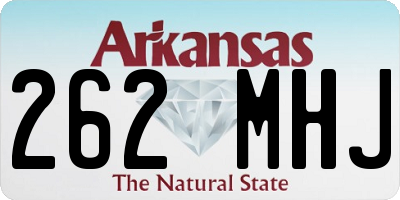 AR license plate 262MHJ