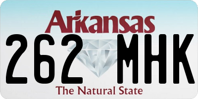 AR license plate 262MHK