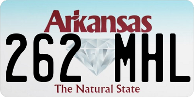 AR license plate 262MHL