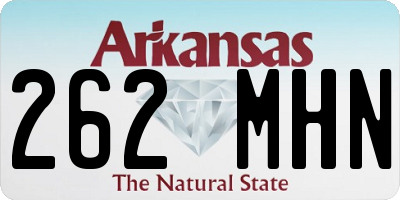 AR license plate 262MHN
