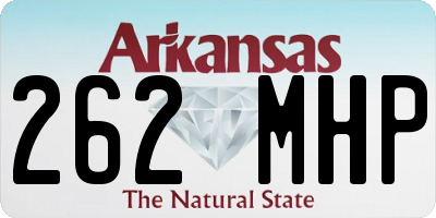 AR license plate 262MHP