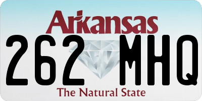 AR license plate 262MHQ