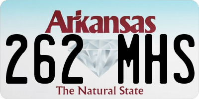 AR license plate 262MHS