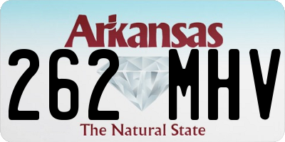 AR license plate 262MHV