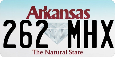 AR license plate 262MHX