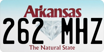 AR license plate 262MHZ