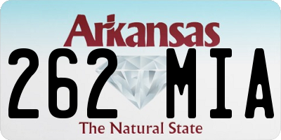 AR license plate 262MIA