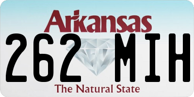 AR license plate 262MIH