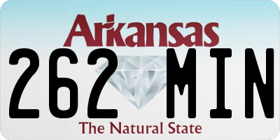 AR license plate 262MIN