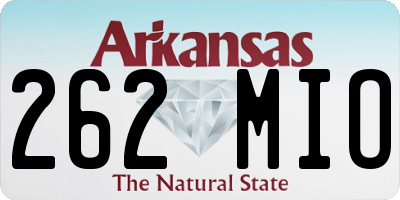 AR license plate 262MIO