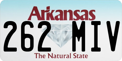 AR license plate 262MIV